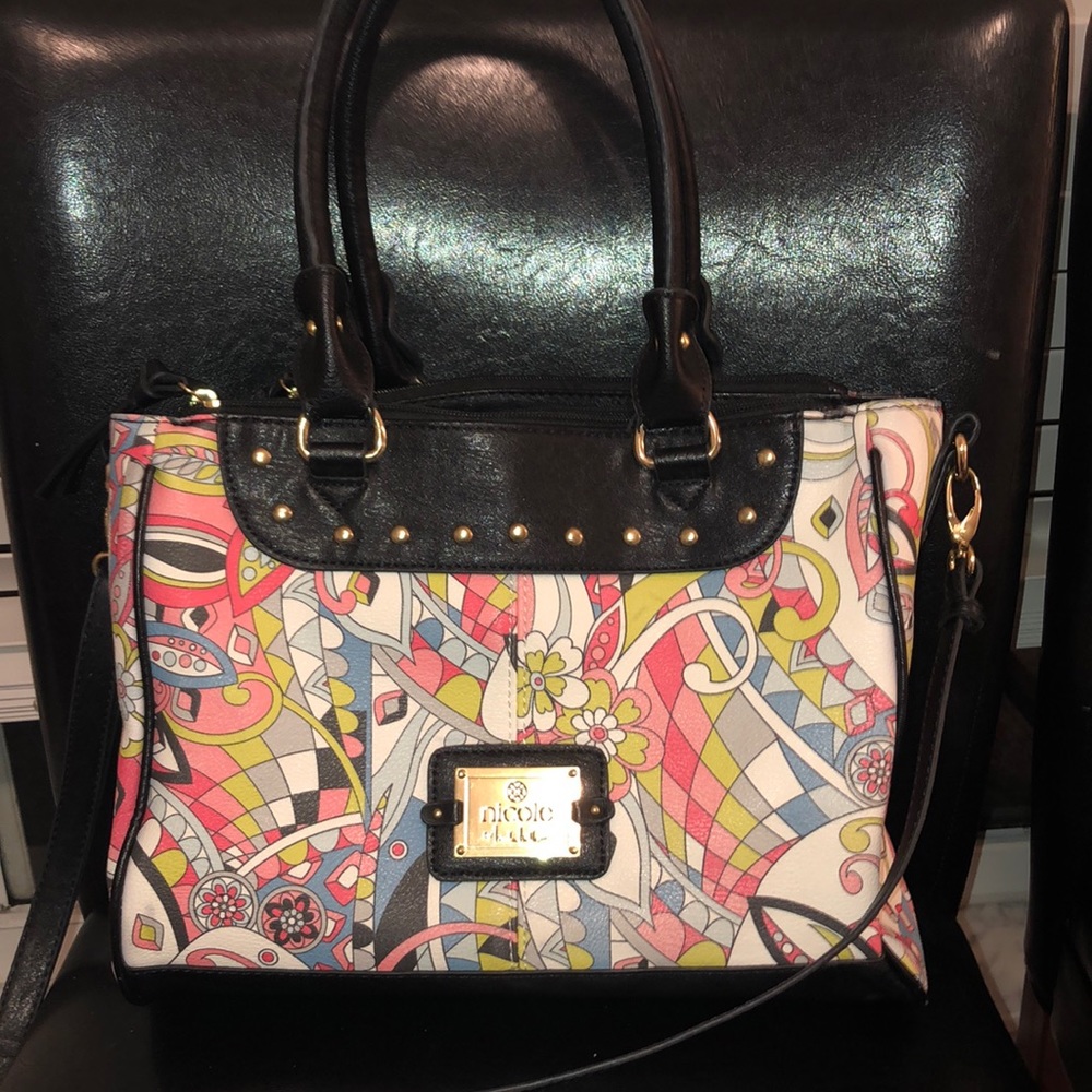 Nicole Miller large cross body bag